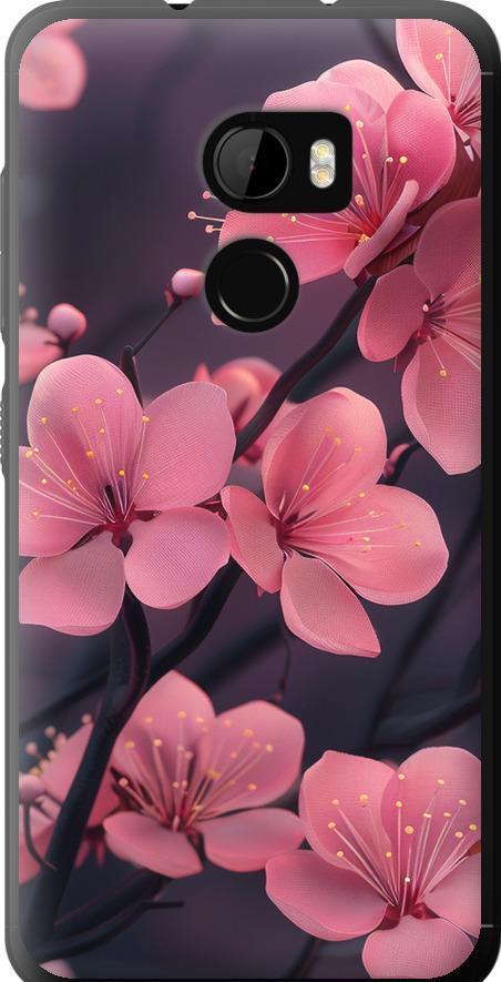 Чехол на HTC One X10 Пурпурная сакура (6075u-995-42517)
