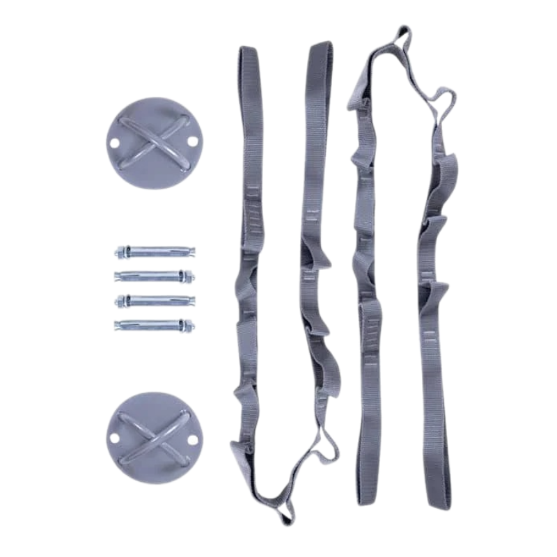 Комплект для крепления гамака для йоги inSPORTline Hemmokstrap кронштейны/винты и ремешки (278464)