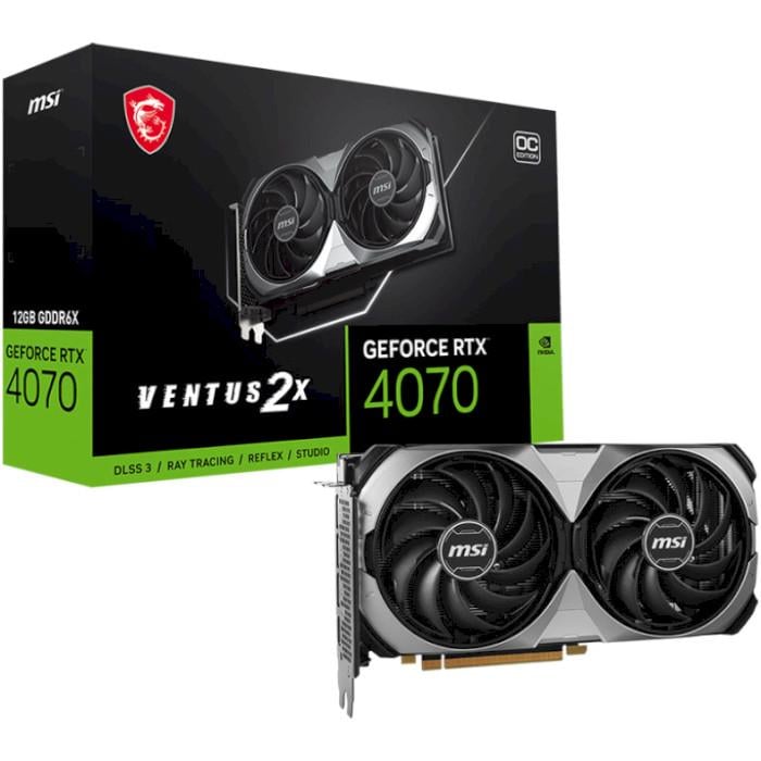 Видеокарта MSI VENTUS NVIDIA RTX 4070 2X E 12 GB GDDR6X PCIe 4,0 (b6210507)
