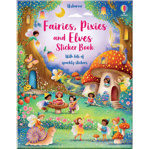 Книга Usborne "Fairies/Pixies and Elves Sticker Book" Fiona Watt (ISBN:9781474989794)