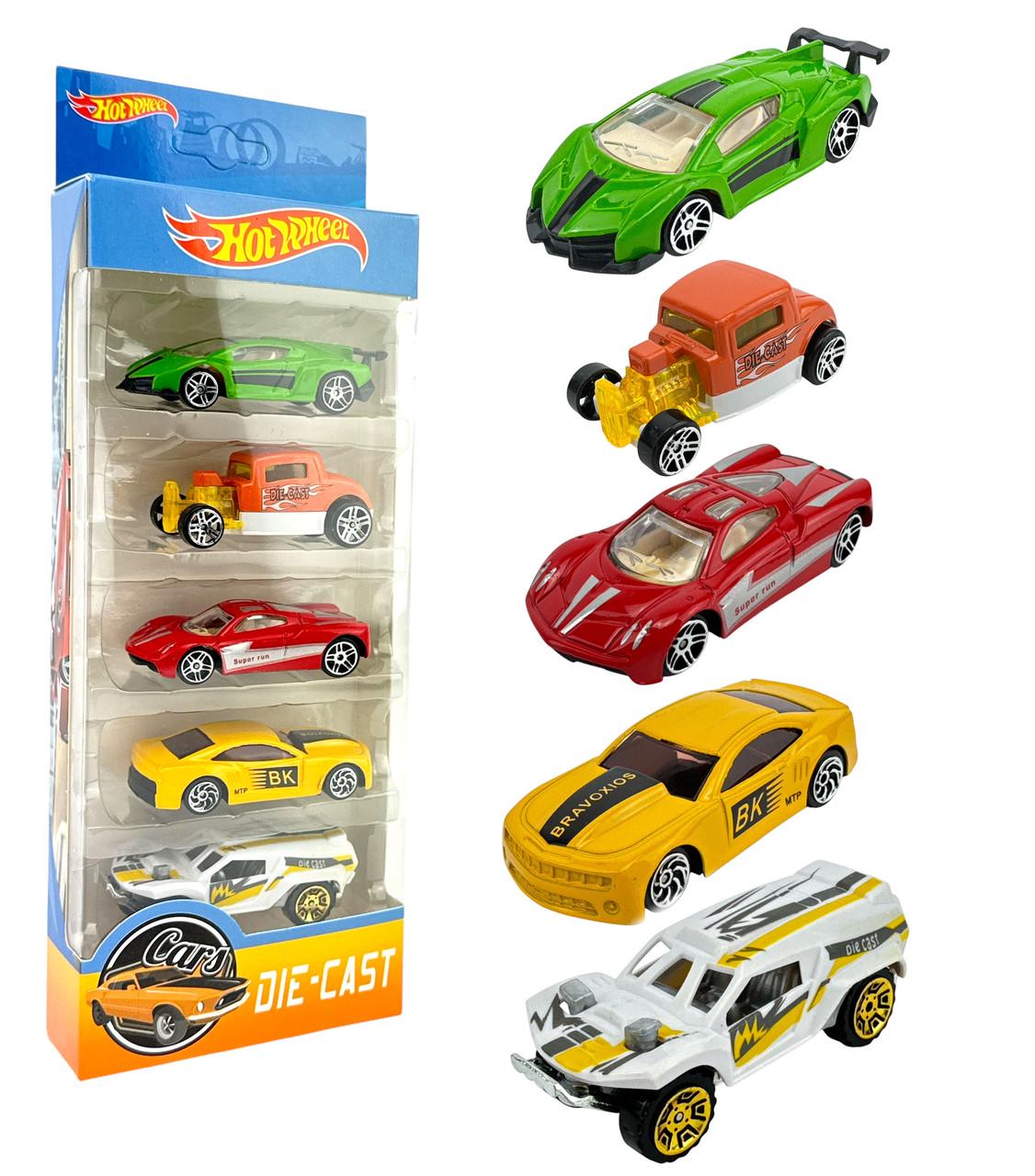 Ігровий набір машинок Hot Wheel DIE-CAST 5 шт. (779-053) - фото 2 Ігровий набір машинок Hot Wheel DIE-CAST 5 шт. (779-053) - фото 2