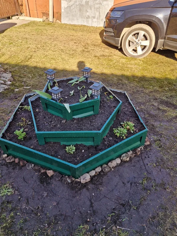 Клумба для квітів SIMBUD Карпатьська гірка багатоярусна 45x140 cм Зелений (876543) - фото 4