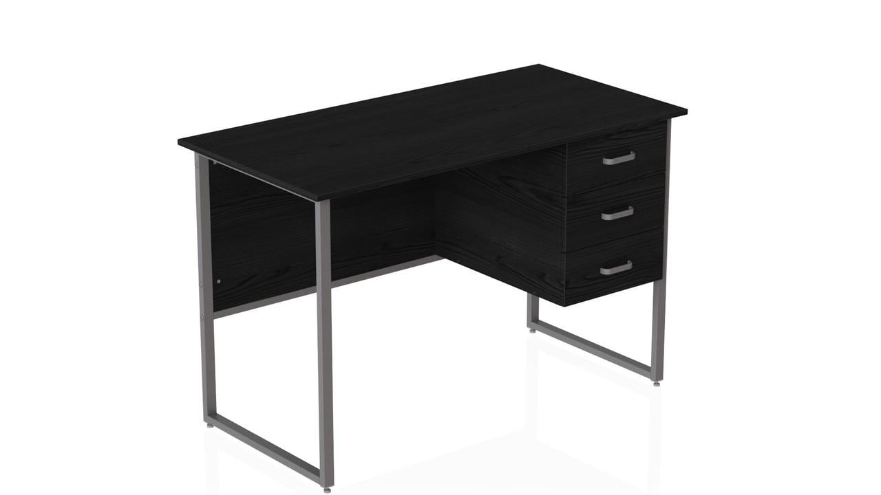 Компьютерный стол Ferrum-decor Гарри ДСП 16 мм 75x140x70 см Серый/Сосная Кембра (FRD-101485)