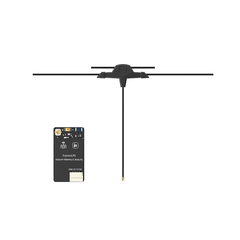 Приемник управления iFlight Dual Band ELRS 915/2400MHz 500mW LR1121+ESP32 C3 TCXO и T-антенна 70 мм (00-00028337)
