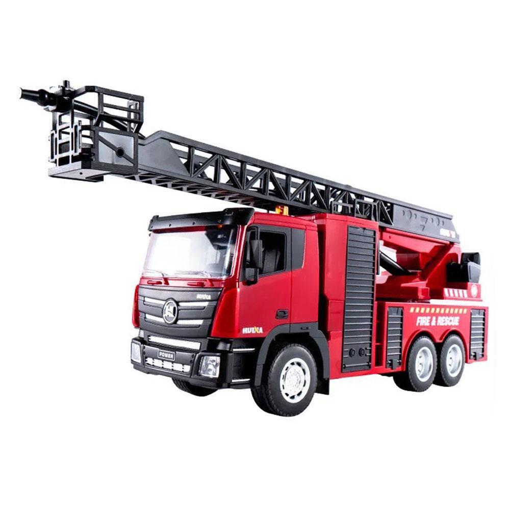 Машинка детская на радиоуправлении Пожарная машина Huina toys 1361 стреляет в воду 1:18 (1361)