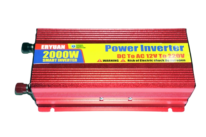 Перетворювач напруги інвертор Eryuan 2000W DC/AC 12V-220V Red (6-36-Eryuan 2000W)