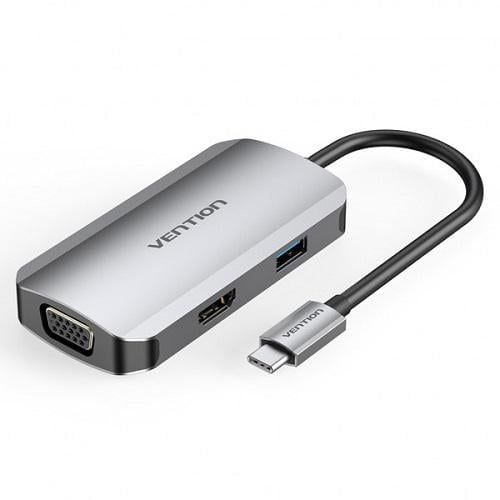 Док-станція Vention TOAHB USB3.1 Type-C-HDMI/VGA/USB 3.0/PD 100W