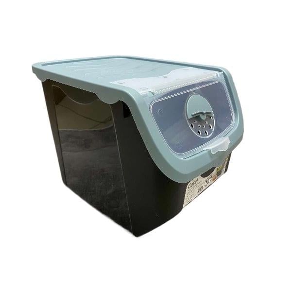 Контейнер для хранения овощей Hobby Life 23,5x32,5x23,5 см Черный с голубым (36702476)