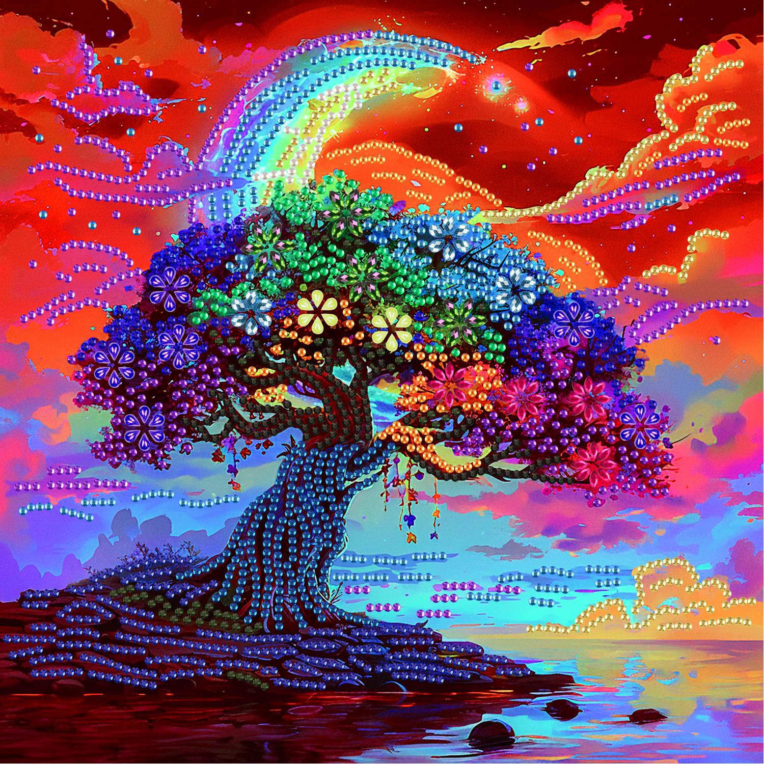 Алмазная мозаика Brushme Дерево мечты 25x25 см (BH021)