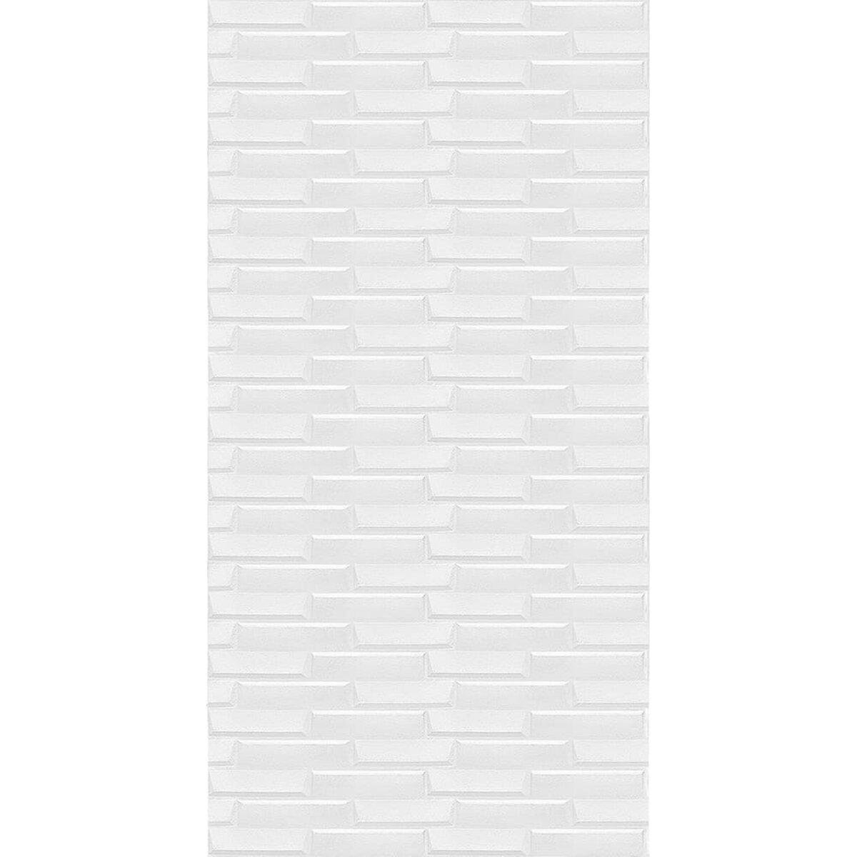 3D-панель самоклеюча Кладка 3080х700х5 мм Білий (SW-00001759)