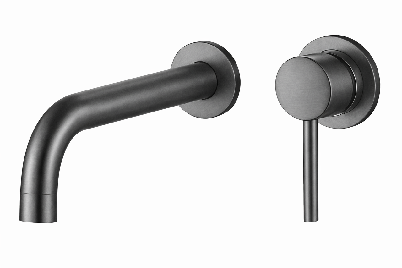 Смеситель для раковины скрытого монтажа VBI MILANO LONG Graphite (2958591555)