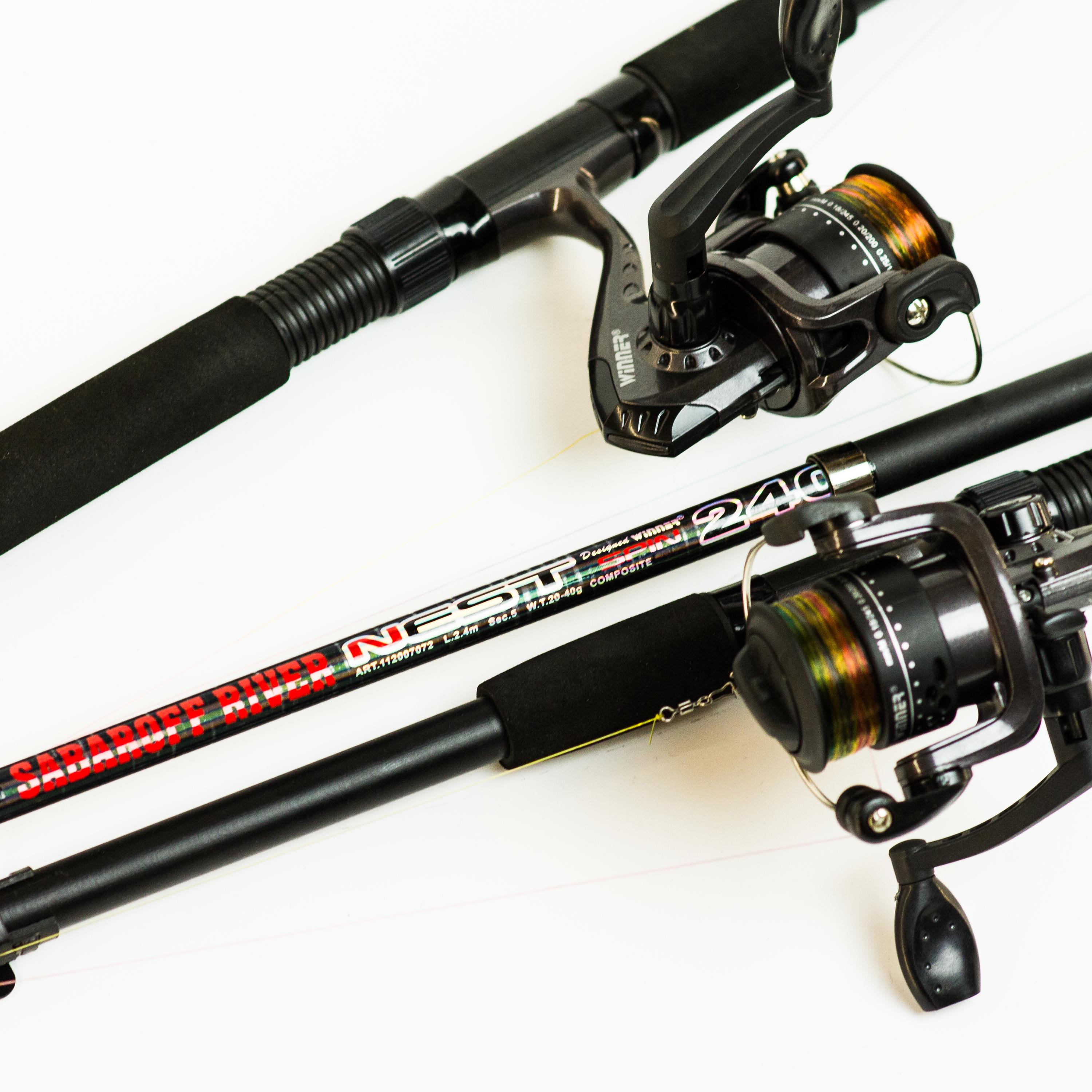 Спиннинги SR 2,4 м с катушками в сборе 3 шт. - фото 3 Спиннинги SR 2,4 м с катушками в сборе 3 шт. - фото 3