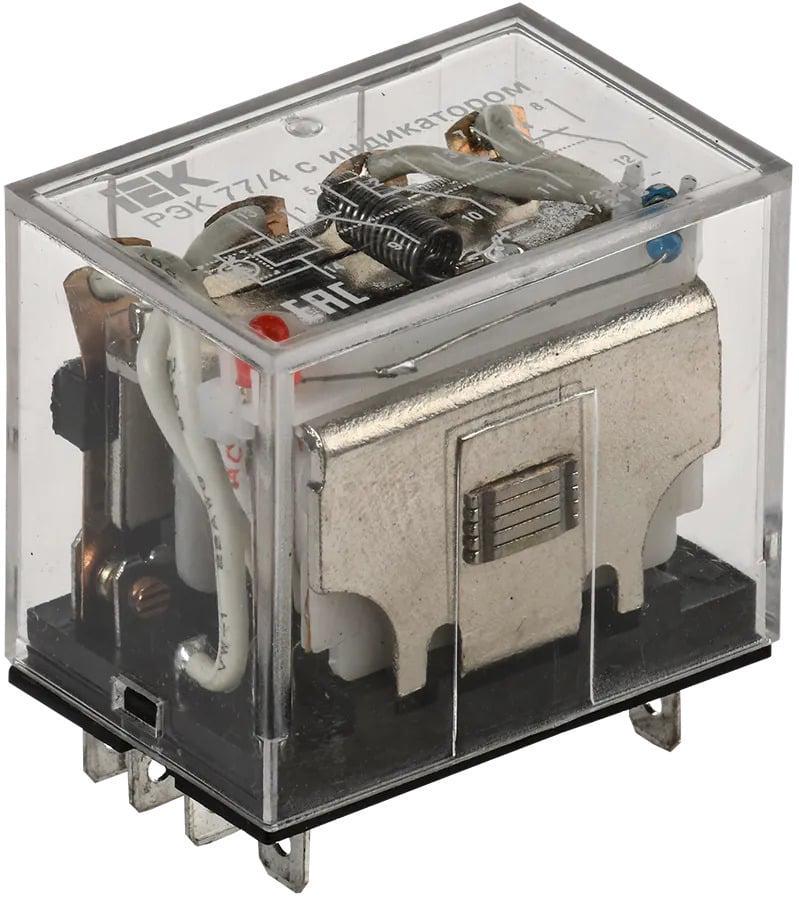 Реле промежуточное УЕК РЭК77/4 10А 4к 220V AC LY4 с индикатором (RRP10-4-10-220A-LED) Реле промежуточное УЕК РЭК77/4 10А 4к 220V AC LY4 с индикатором (RRP10-4-10-220A-LED)