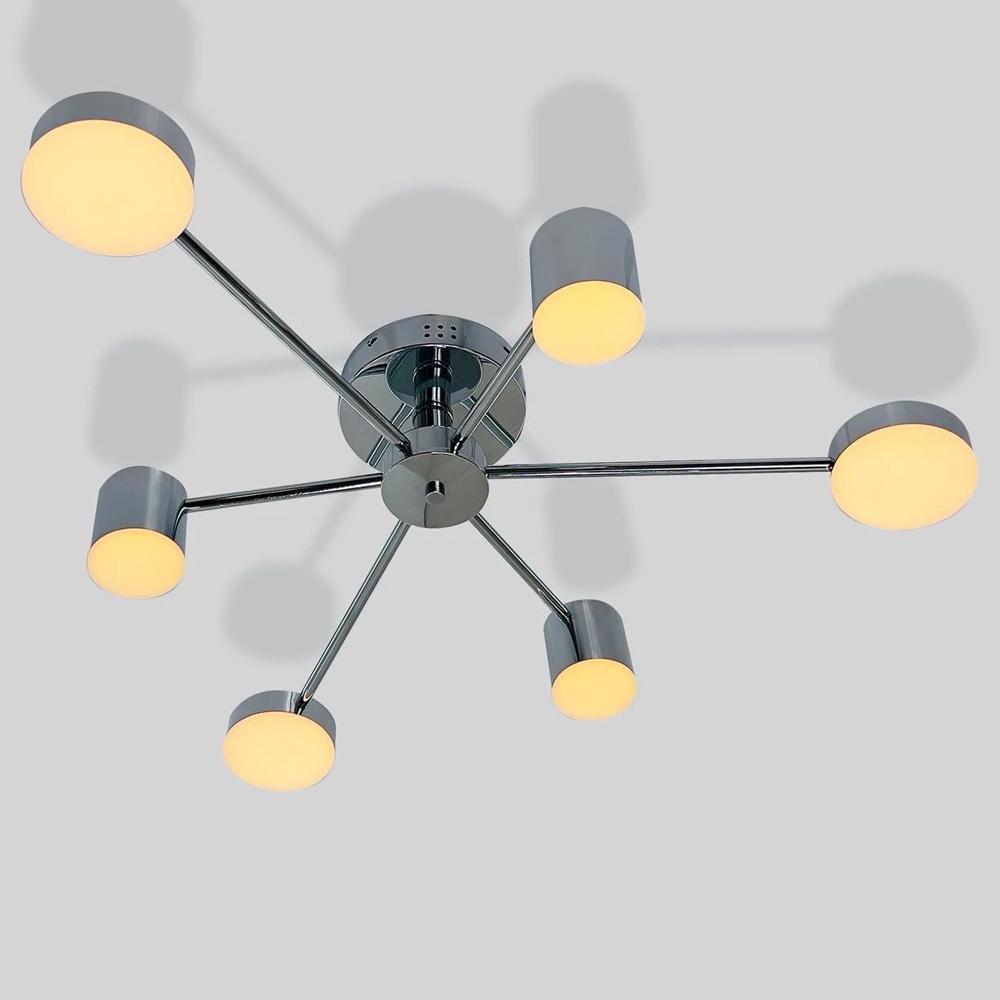 Люстра потолочная светодиодная Light House SY-18898/6 CR 72W 800х130 мм Хром Люстра потолочная светодиодная Light House SY-18898/6 CR 72W 800х130 мм Хром