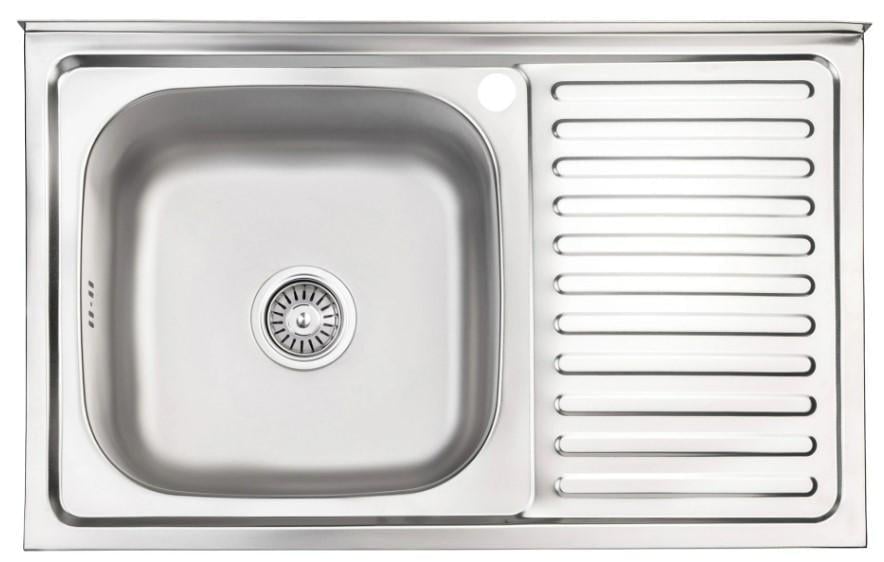 Мойка для кухни Brinex 5080-L BRIN5080LSAT06 накладная 0,6 мм (63439)