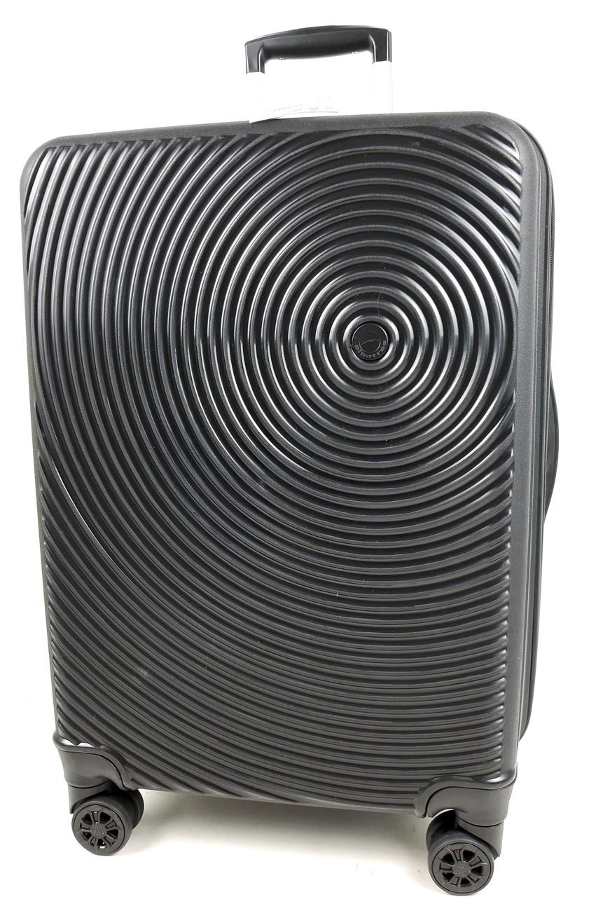 Валіза з поліпропілену на 4-х колесах Albatros 56x34x21 см 50 л Чорний (1484-2)