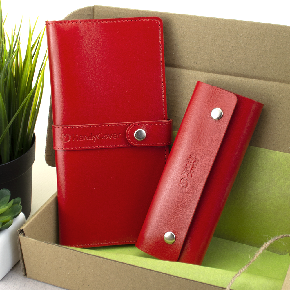 Подарочный женский набор HandyCover №51 2 предмета Красный