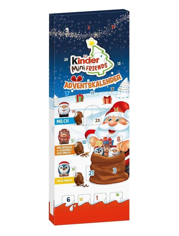 Адвент календарь новогодний Kinder Ferrero Mini Friends для детей 146 г (21442071)