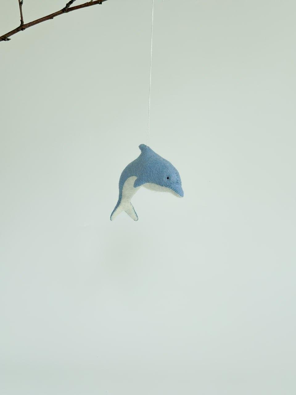Мягкая игрушка фетровая дельфин ручная работа (29472368)