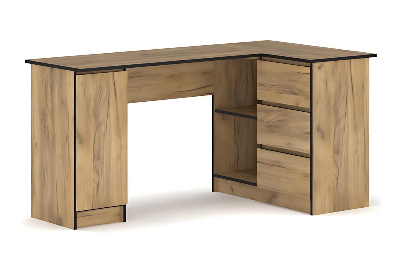 Стол письменный угловой левый Mebel Service Бруклин 1Д3Ш 155х85х76,6 см Дуб крафт золотой (28364569) Стол письменный угловой левый Mebel Service Бруклин 1Д3Ш 155х85х76,6 см Дуб крафт золотой (28364569)