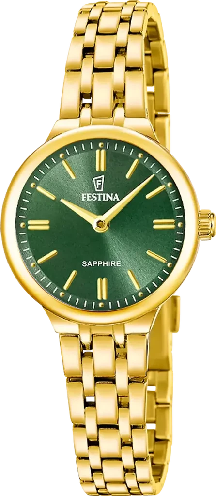 Наручний годинник жіночий Festina Mademoiselle F20745/3 з сталевим корпусом та зеленим циферблатом