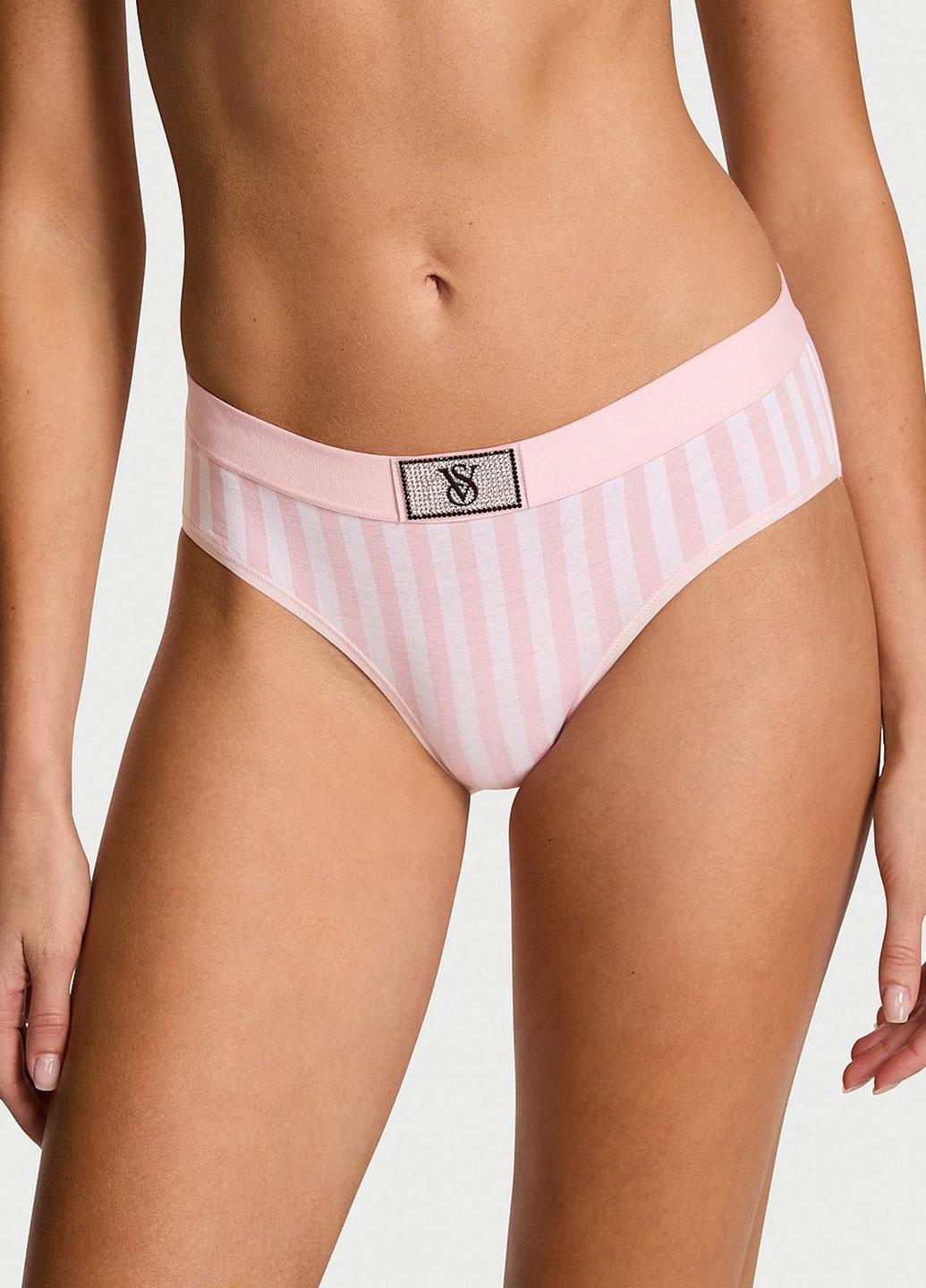 Трусики зі стразами Victoria's Secret L Рожевий (1440000431951SPCL)