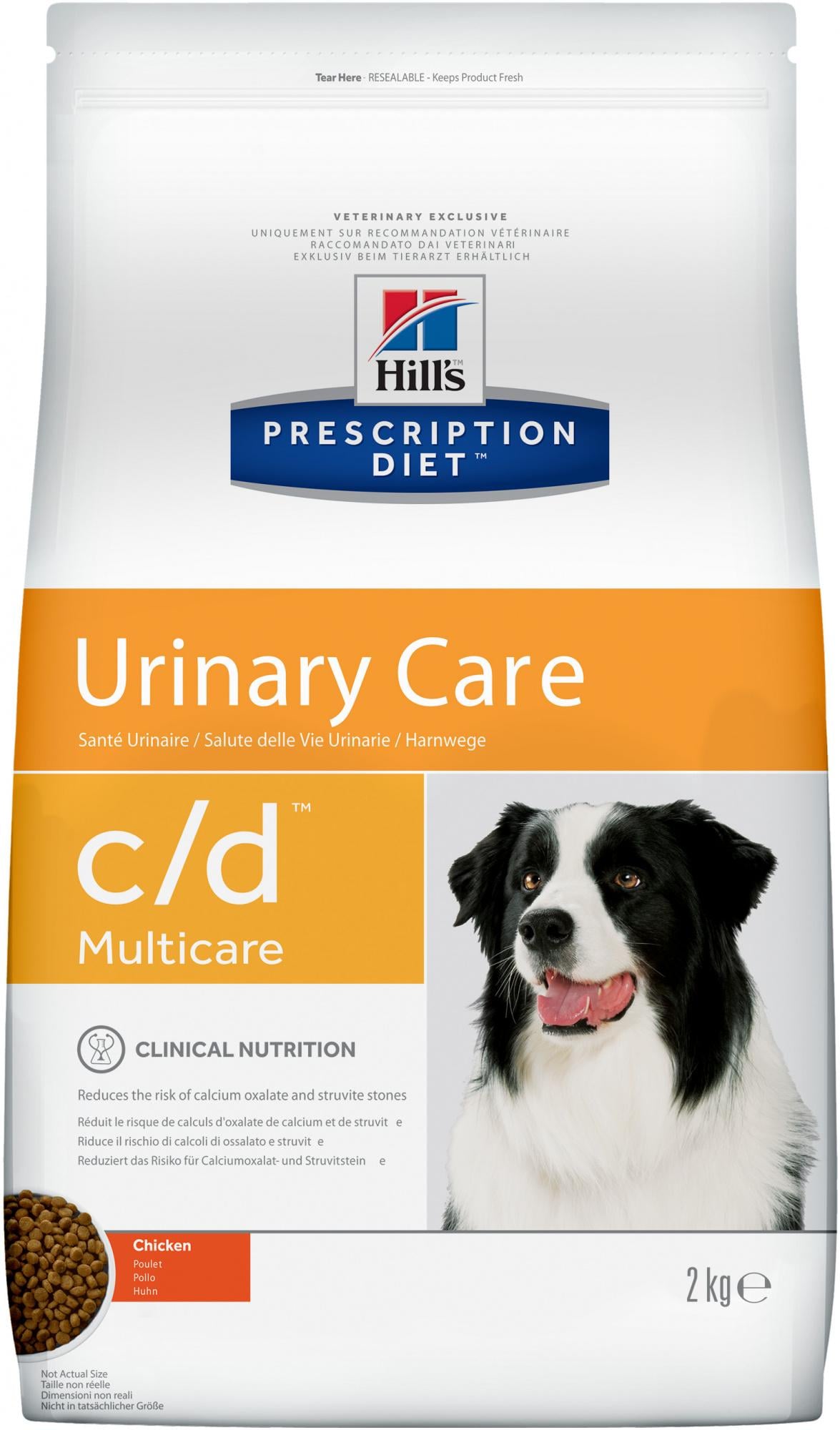 Лечебная диета для собак Hill's Prescription Diet C/D Multicare Urinary Care при заболеваниях мочевыводящих путей 2 кг (28354)