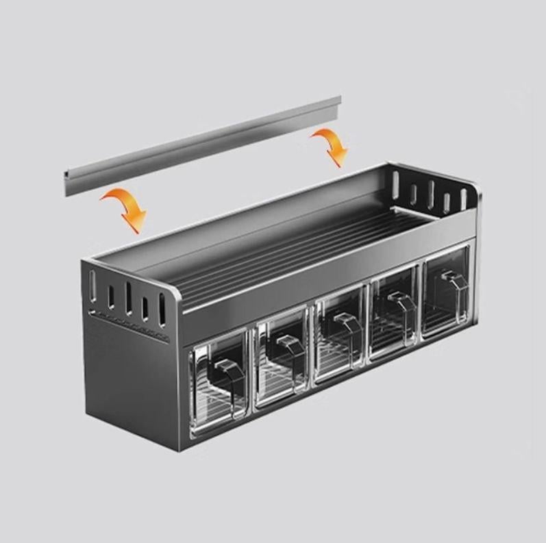 Полка алюминиевая подвесная для специй - фото 4 Полка алюминиевая подвесная для специй - фото 4