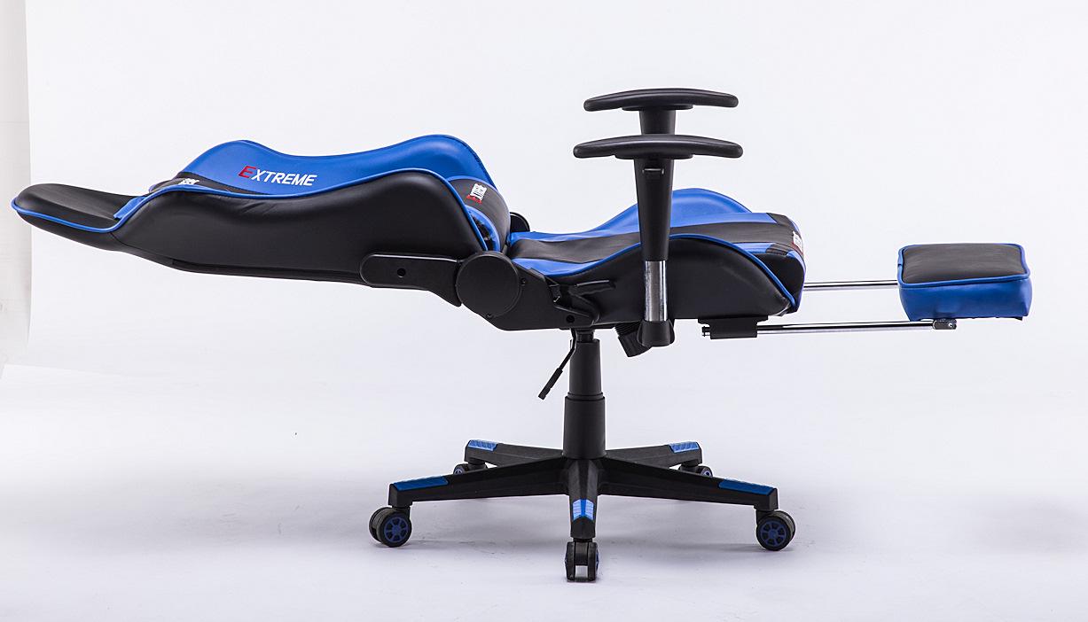 Крісло комп'ютерне геймерське Extreme Zero Чорний/Синій (10629780) - фото 2 Крісло комп'ютерне геймерське Extreme Zero Чорний/Синій (10629780) - фото 2