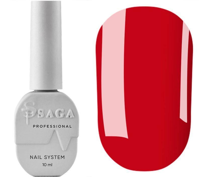 Топ цветной для гель-лака без липкого слоя Saga Top Red 10 мл