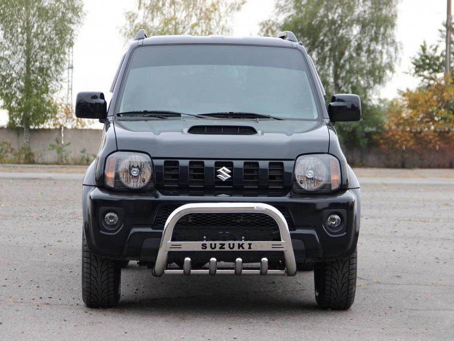 Кенгурятник QT006 CAN для Suzuki Jimny 1998-2018 гг. нержавеющая сталь Хром