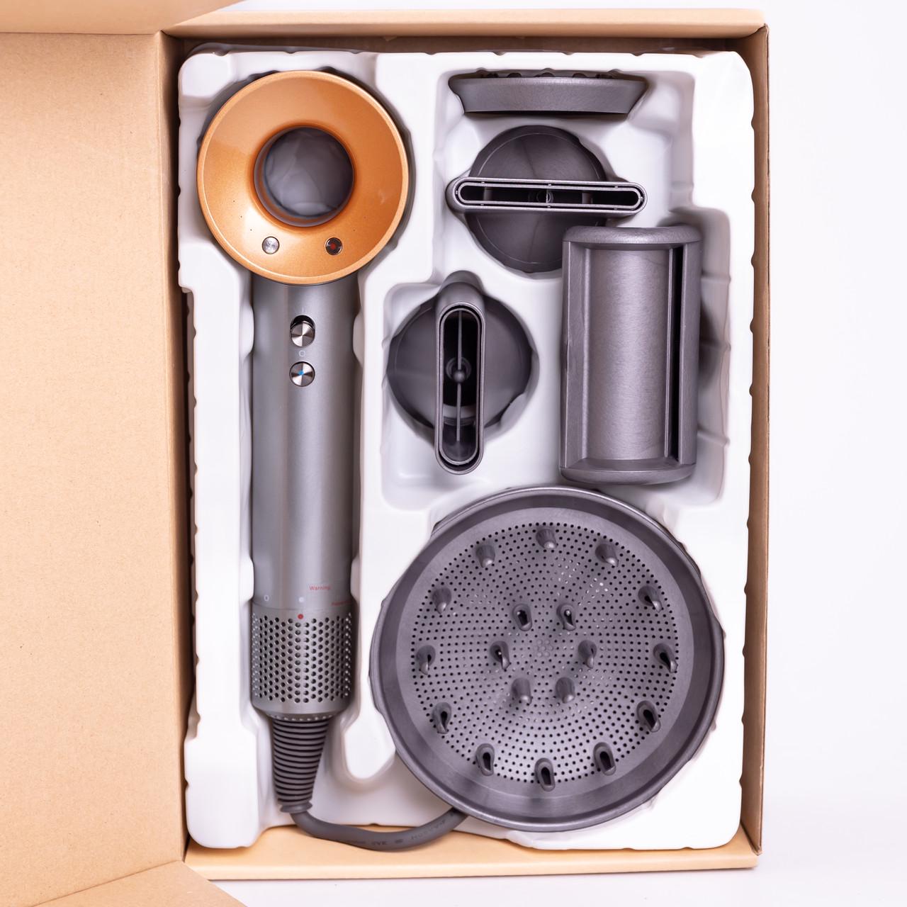 Фен стайлер для волос Supersonic Premium 5в1 1600 Вт 5 насадок 3 режима скорости с ионизацией Золотой (PH770GGOLD) - фото 2