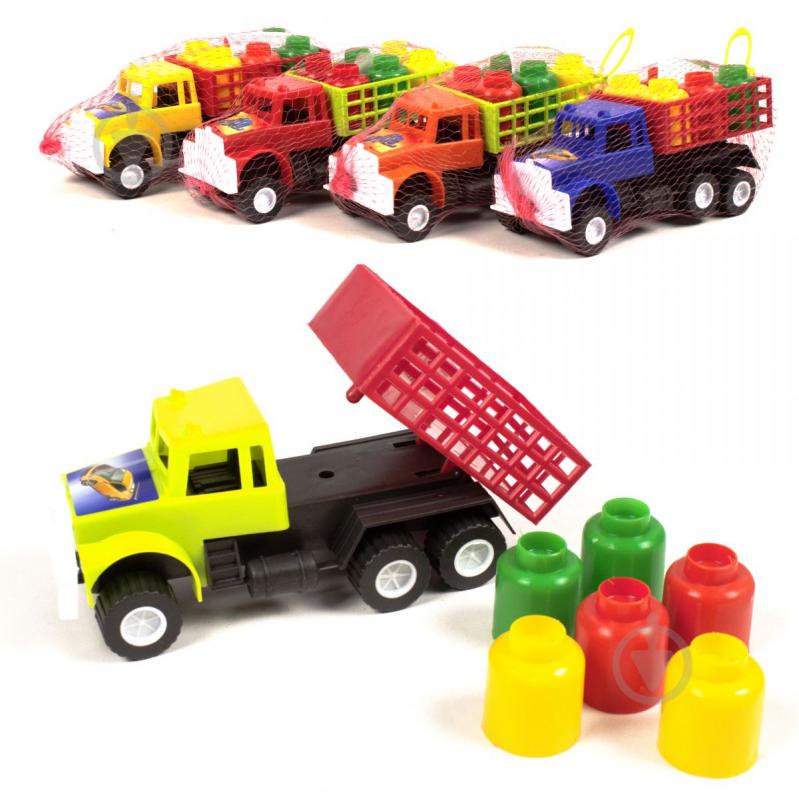 Машина пластиковая Грузовик с бидонами маленькая Kinderway (KW-03-302) Машина пластиковая Грузовик с бидонами маленькая Kinderway (KW-03-302)