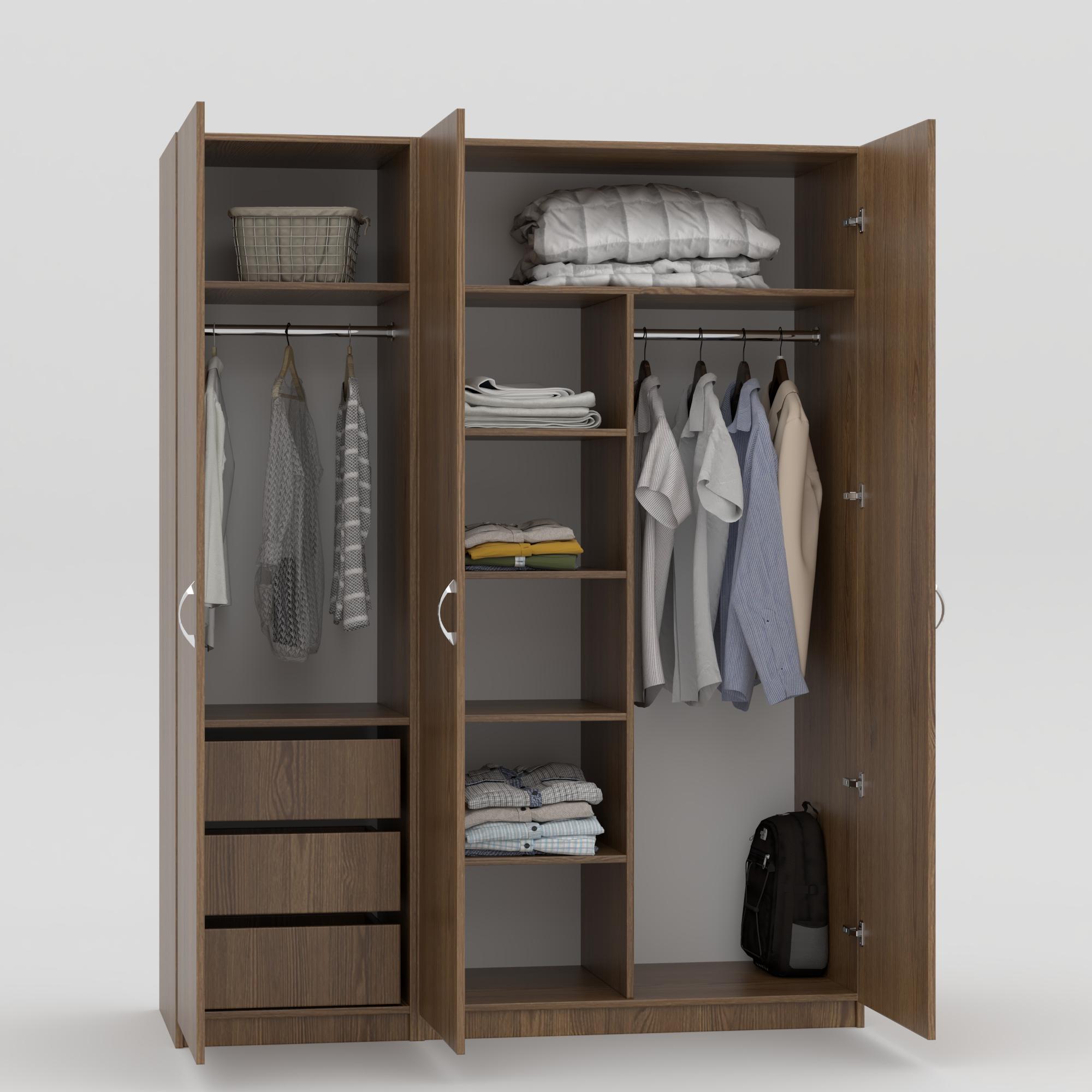 Комплект Дуэт 1950x1500x520 мм Дуб Родос тёмный(9763616) - фото 1 Комплект Дуэт 1950x1500x520 мм Дуб Родос тёмный(9763616) - фото 1