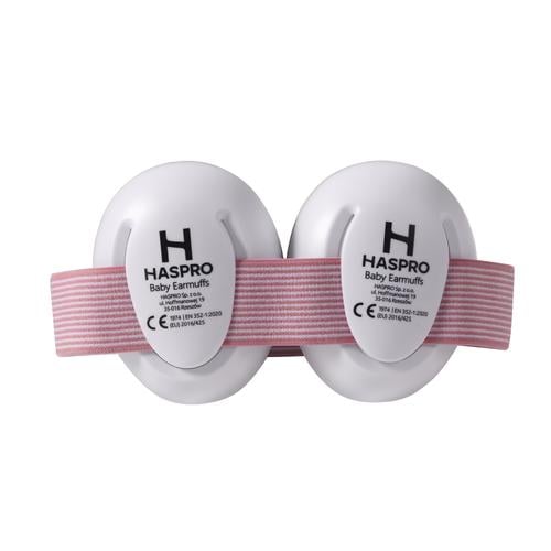 Наушники противошумовые Haspro SNR 23 дБ детские от 0 до 18 мес Розовый (1250-02)