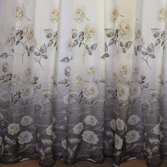 Тюль батист набивная IDEIA Amore V-01 2,9 м Крем (2200004165387)