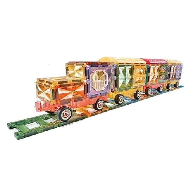 Конструктор магнітний Потяг 72 деталі/наліпки Multicolor (160388)