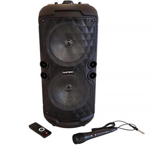 Портативная колонка Bluetooth KIMISO QS A282 BT 150 Вт с микрофоном и пультом Черный