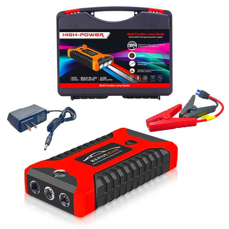 Пускозарядное устройство для машины Car jump starter 25000 mAh 4хUSB фонарик/компрессор - фото 13