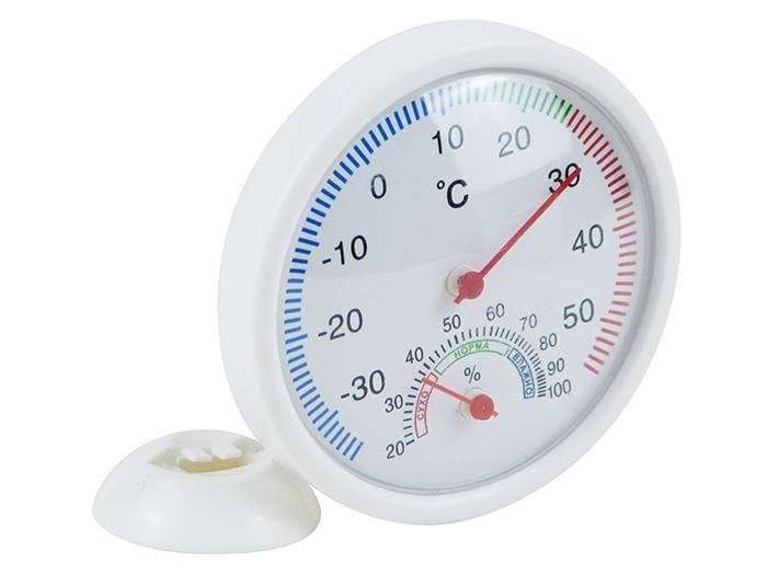 Термометр з гігрометром TH-1 Білий (23795) - фото 2