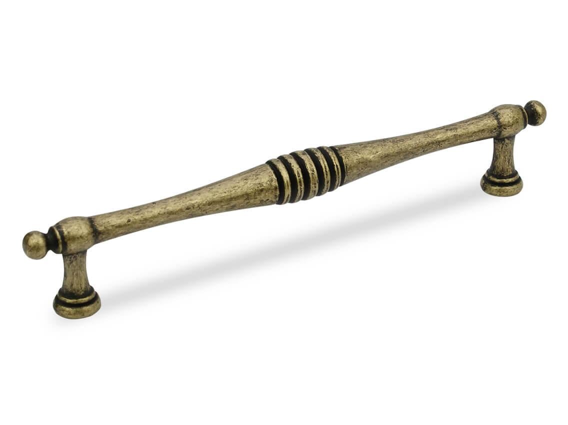 Мебельная рейнинговая ручка Virno Antique 634/160 Патинированная бронза (70622)