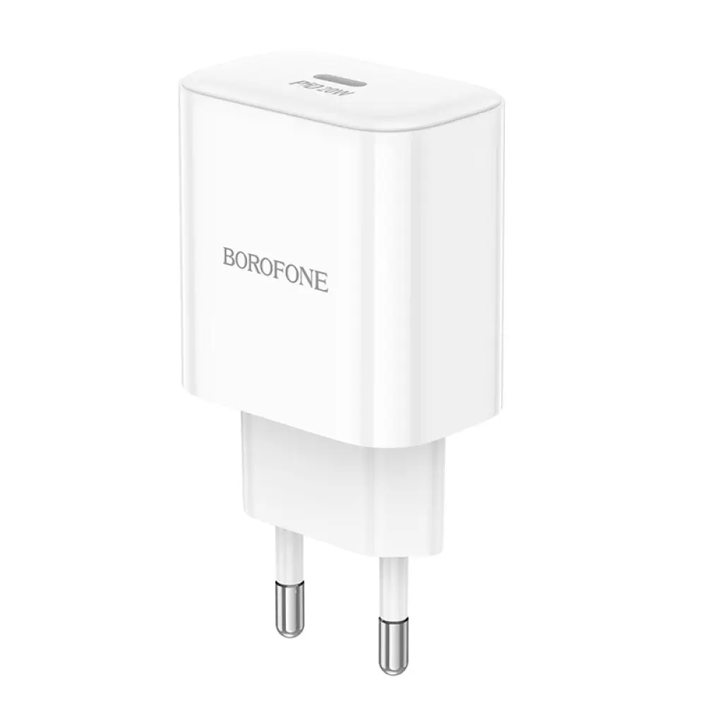 Зарядное устройство сетевое для Borofone BA81A single port PD20W charger EU White (6941991108181) Зарядное устройство сетевое для Borofone BA81A single port PD20W charger EU White (6941991108181)