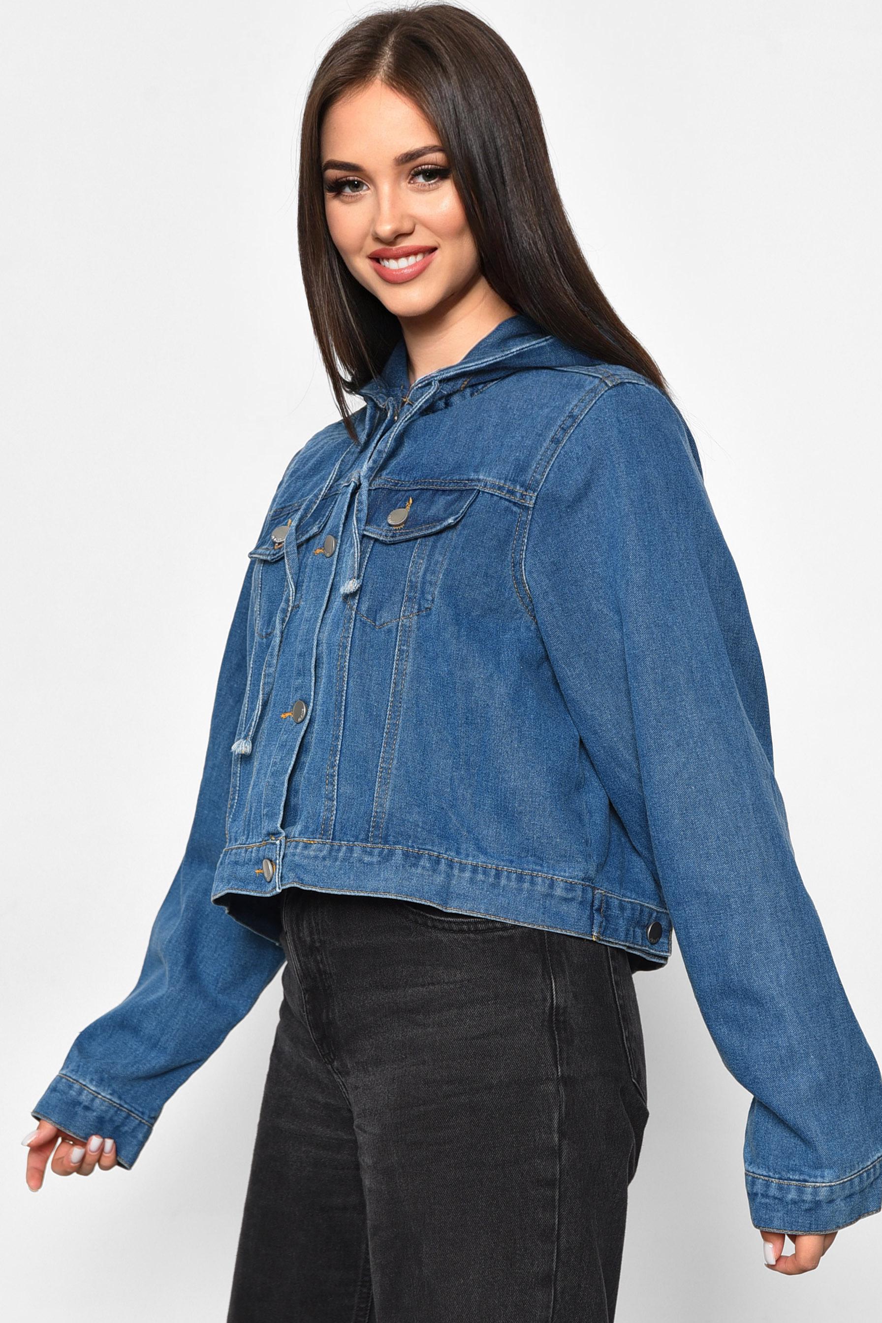 Джинсовка женская M Серый (179916) - фото 2 Джинсовка женская M Серый (179916) - фото 2