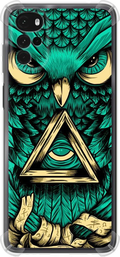 Чехол на Motorola G22 Сова Арт-тату (3971sp-2681-42517)