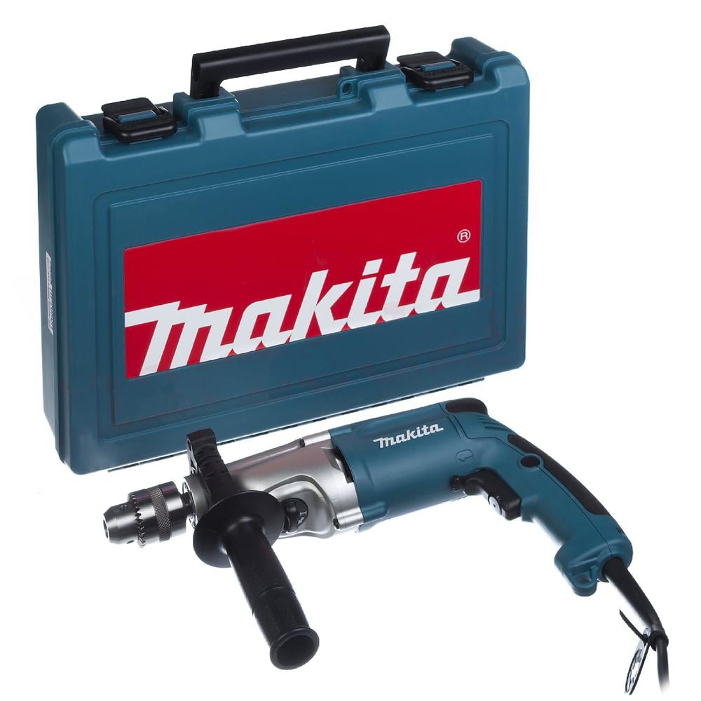 Дрель ударная Makita HP2050H (720Вт, 13мм) + пластмассовый кейс (4312)