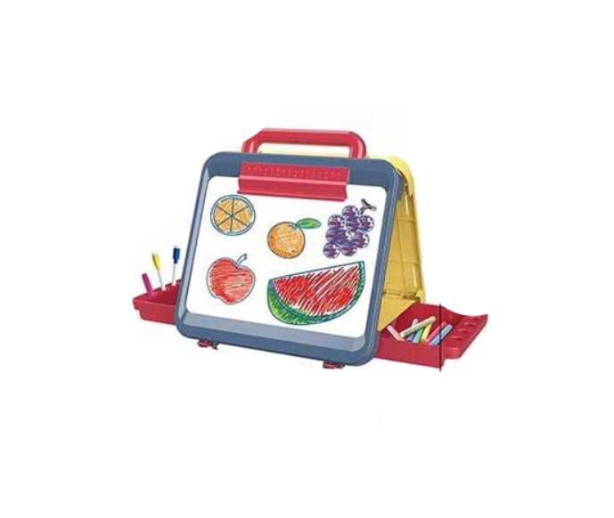 Доска для рисования YM 65 24/2 двухсторонняя: рисование маркерами и мелом/6 маркеров пиши-витира/цветной мел/губка/держатель для мела (166535) Доска для рисования YM 65 24/2 двухсторонняя: рисование маркерами и мелом/6 маркеров пиши-витира/цветной мел/губка/держатель для мела (166535)