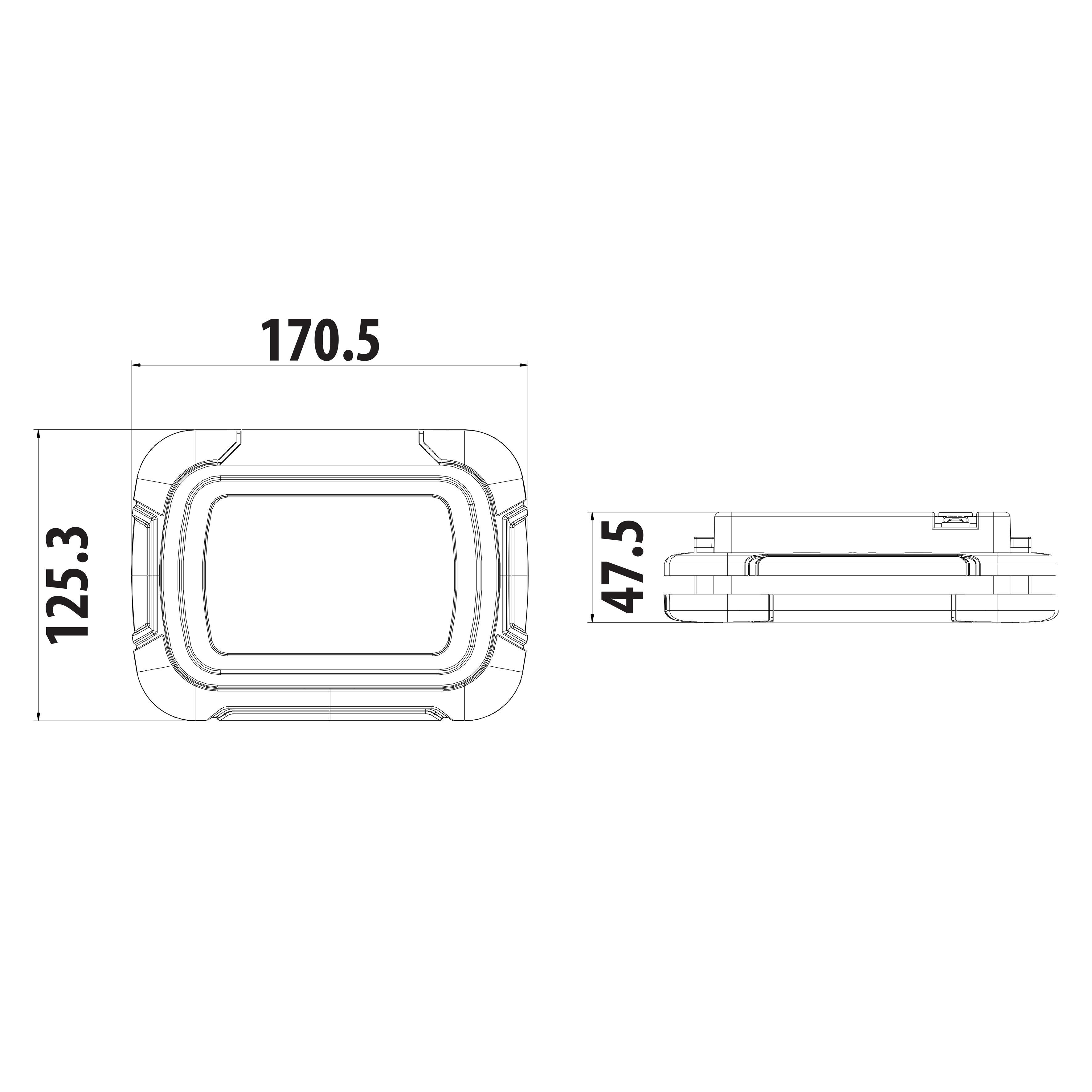 Ліхтарик прожектор PANDA-10 Horoz 10 Вт 2600 mAh 6400 K Чорний (068-023-0010-010) - фото 4