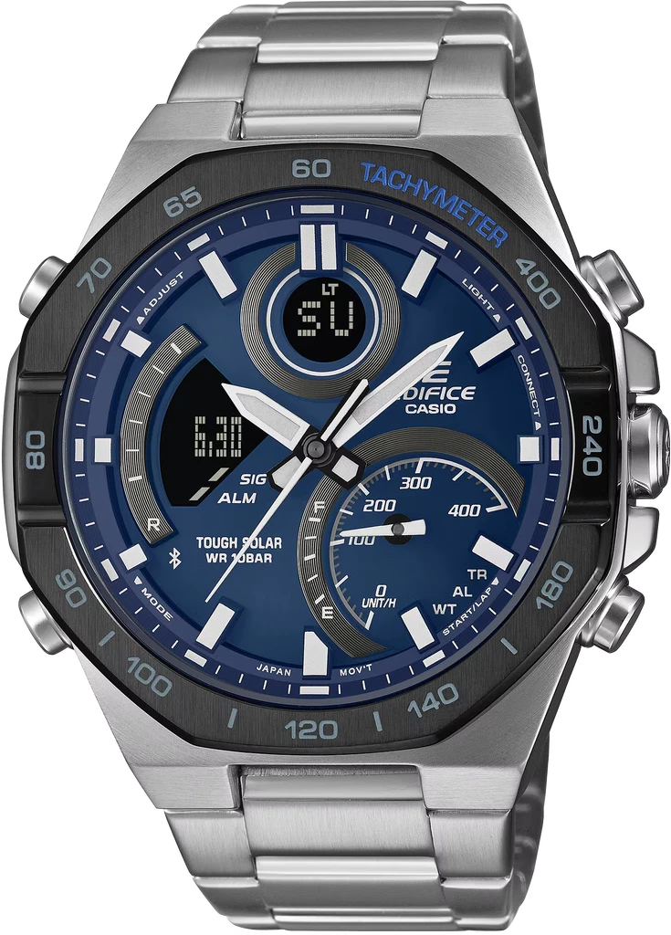 Наручные часы мужские Casio Edifice ECB-950DB-2AEF со стальным корпусом/водозащитой 100 м Синий (3100234263)