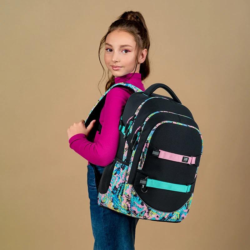 Школьный рюкзак KITE Education teens K24-727L-1 с ортопедической спинкой (994432) - фото 6 Школьный рюкзак KITE Education teens K24-727L-1 с ортопедической спинкой (994432) - фото 6