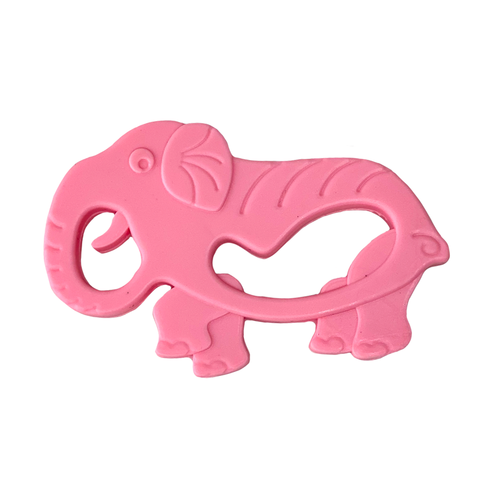 Прорезыватель Слон в упаковке Розовый